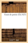 Image for Essais de Poesie