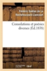 Image for Consolations Et Poesies Diverses