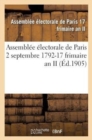 Image for Assemblee Electorale de Paris 2 Septembre 1792-17 Frimaire an II