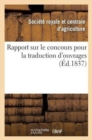 Image for Rapport Sur Le Concours Pour La Traduction d&#39;Ouvrages O
