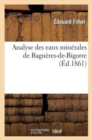 Image for Analyse Des Eaux Minerales de Bagneres-De-Bigorre