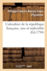 Image for Calendrier de la Republique Francaise, Une Et Indivisible