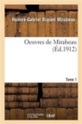 Image for Oeuvres de Mirabeau Tome 1