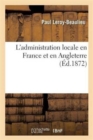Image for L&#39;Administration Locale En France Et En Angleterre