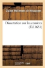 Image for Dissertation Sur Les Com?tes