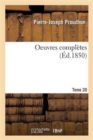 Image for Oeuvres Completes Tome 20