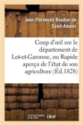 Image for Coup d&#39;Oeil Sur Le D?partement de Lot-Et-Garonne, Ou Rapide Aper?u de l&#39;?tat de Son Agriculture : , de Sa Population Et de Son Industrie En 1828