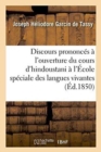 Image for Discours Prononc?s ? l&#39;Ouverture Du Cours d&#39;Hindoustani ? l&#39;?cole Sp?ciale Des Langues Vivantes.