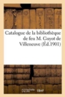 Image for Catalogue de la Bibliotheque de Feu M. Guyot de Villeneuve