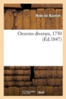 Image for Oeuvres Diverses, 1750