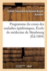 Image for Programme Du Cours Des Maladies Epidemiques
