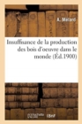 Image for Insuffisance de la production des bois d&#39;oeuvre dans le monde