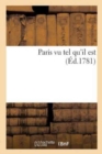 Image for Paris Vu Tel Qu&#39;il Est