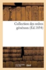 Image for Collection Des Ordres Generaux