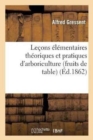 Image for Le?ons ?l?mentaires Th?oriques Et Pratiques d&#39;Arboriculture Fruits de Table