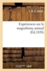 Image for Experiences Sur Le Magnetisme Animal