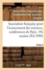 Image for Association Francaise Pour l&#39;Avancement Des Sciences, Conferences de Paris