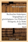 Image for Recherches Historiques, Biographiques Et G?n?alogiques. Tome III