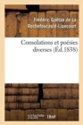 Image for Consolations Et Poesies Diverses