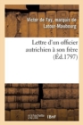 Image for Lettre d&#39;Un Officier Autrichien A Son Frere
