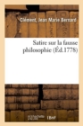 Image for Satire Sur La Fausse Philosophie