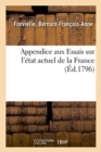 Image for Appendice Aux Essais Sur l&#39;Etat Actuel de la France