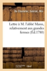 Image for Lettre A M. l&#39;Abbe Mann, Relativement Aux Grandes Fermes