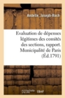 Image for Evaluation de Depenses Legitimes Des Comites Des Sections, Rapport