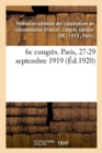 Image for 6e Congres. Paris, 27-29 Septembre 1919