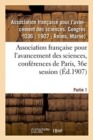 Image for Association Francaise Pour l&#39;Avancement Des Sciences, Conferences de Paris, 36e Session