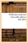 Image for Publicistes Modernes Nouvellle ?dition