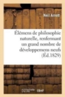 Image for Elemens de Philosophie Naturelle