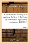 Image for Commentaire theorique et pratique du livre II du Code de commerce, legislations comparees