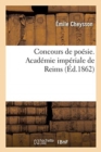 Image for Concours de Poesie. Academie Imperiale de Reims