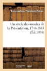 Image for Un Si?cle Des Annales de la Pr?sentation, 1744-1843