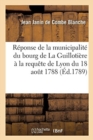Image for Reponse de la Municipalite Du Bourg de la Guillotiere, En Dauphine A La Requete