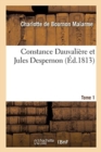 Image for Constance Dauvali?re Et Jules Despernon. Tome 1