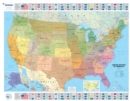 Image for USA Political - Michelin rolled &amp; tubed wall map Encapsulated : Wall Map