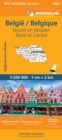 Image for Belgium North &amp; Central - Michelin Regional Map 533 : Map