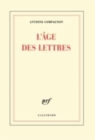 Image for L&#39;age des lettres