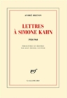 Image for Lettres a Simone Kahn : 1920-1960