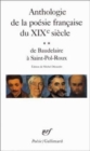 Image for Anthologie de la poesie franccaise du XIXe siecle vol.2