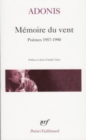 Image for Memoire du vent/Poemes 1957-1990