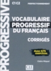 Image for Vocabulaire progressif du francais - Nouvelle edition : Corriges C1 (niveau