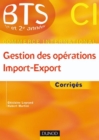 Image for Gestion Des Operations Import Export: Corriges