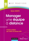 Image for Manager Une Equipe a Distance: 8 Bonnes Pratiques Pour Relever De Nouveaux Defis