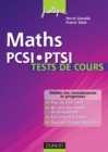 Image for Maths PCSI-PTSI Tests De Cours: Validez Vos Connaissances Et Progressez !