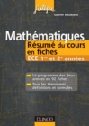Image for Mathematiques Resume Du Cours En Fiches ECE 1Re Et 2E Annees