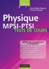 Image for Physique MPSI-PTSI Tests De Cours: Testez-Vous Et Progressez !