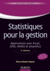 Image for Statistiques pour la gestion [electronic resource] :  applications avec Excel, SPSS, AMOS et SmartPLS /  Pierre-Charles Pupion. 